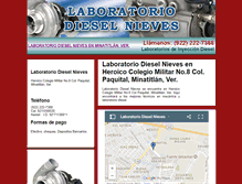 Tablet Screenshot of laboratoriodieselnieves.com